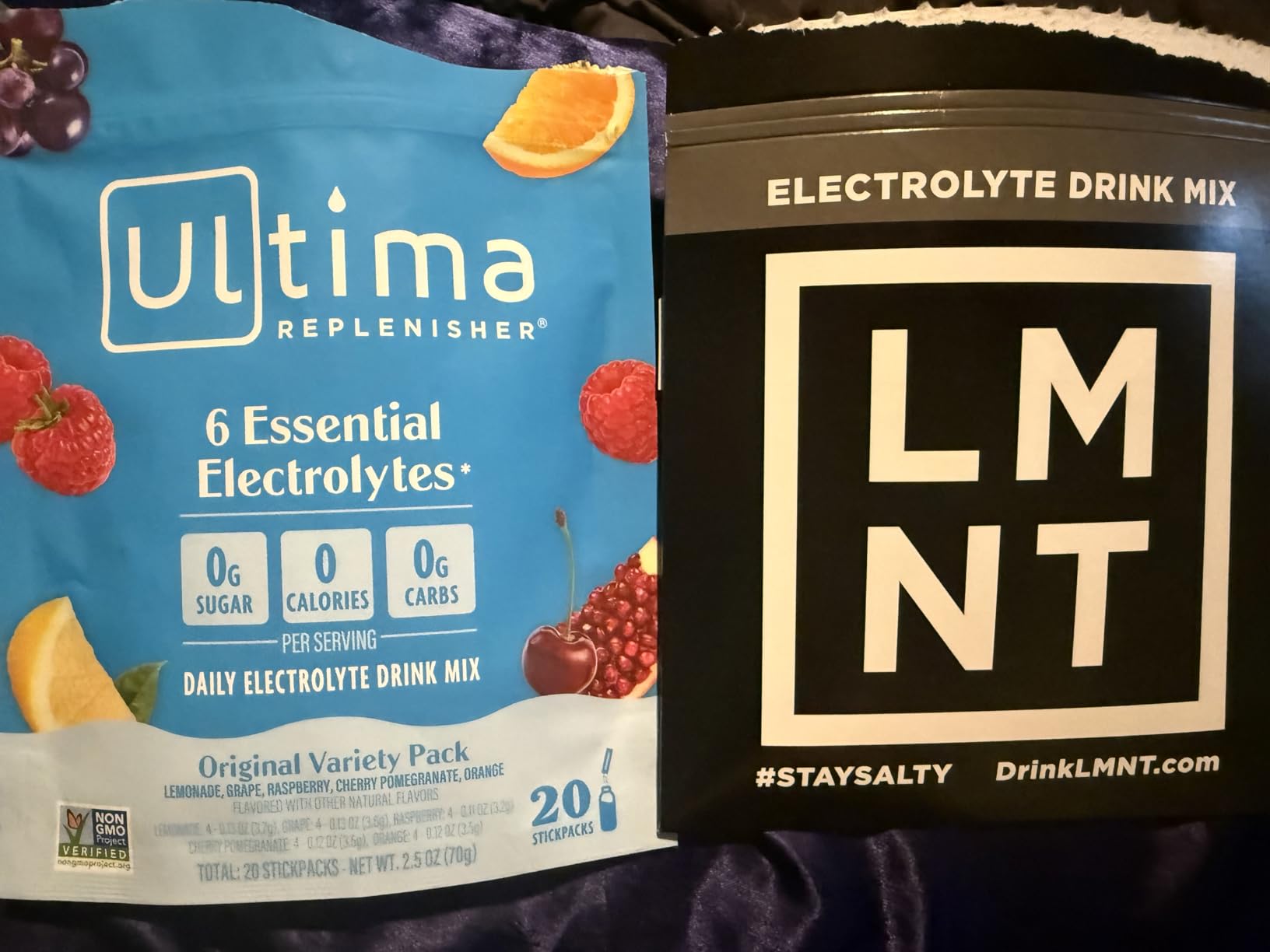 Ultima Replenisher Original Variety Electrolyte Packets, 20 Stickpacks - Daily Zero Sugar Powder Hydration Packets with 6 Key Electrolytes & Minerals, Sugar Free, Plant Based & Keto Friendly customer photo 2