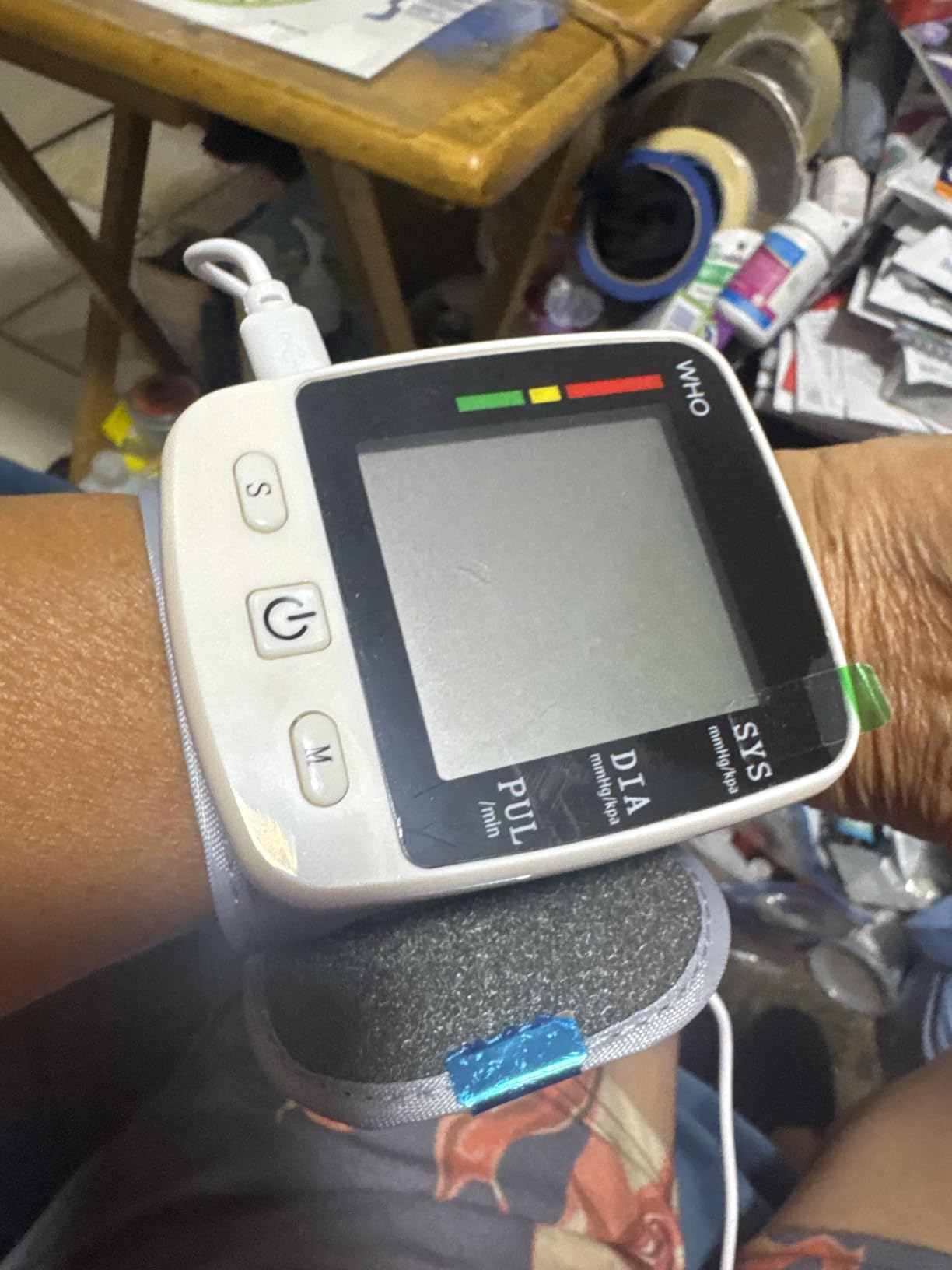 FDA Cleared Blood Pressure Monitor Wrist BP Machine for Home Use | 5.3-7.7in Adjustable Wrist Cuff, Portable & Rechargeable, 2 Users *90 Memory, LCD Screen, Voice Prompt, Carrying Case customer photo 2