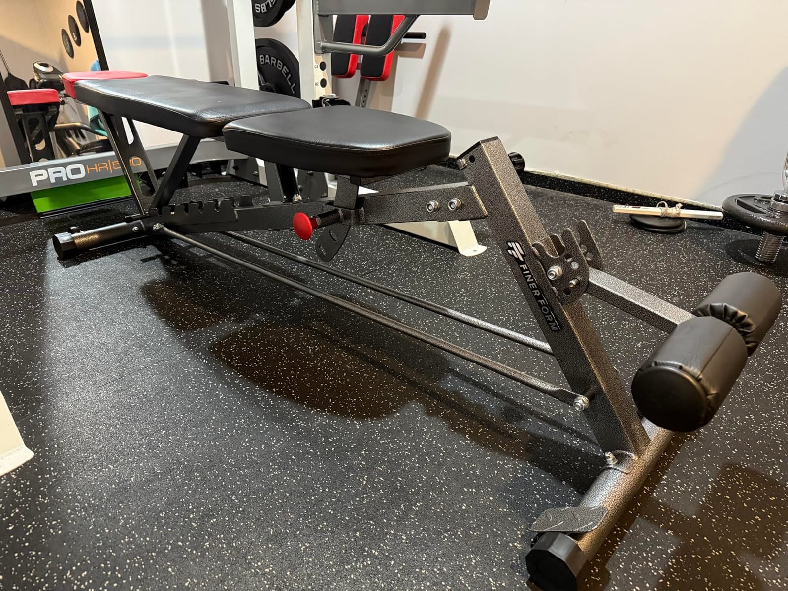Finer Form Multi-Functional Adjustable FID Weight Bench and Roman Chair | 1,000 Lb Capacity, 23 Settings, Flat Incline Decline for Total Body Workouts, Transport Wheels, Exercise Chart Included customer photo 1