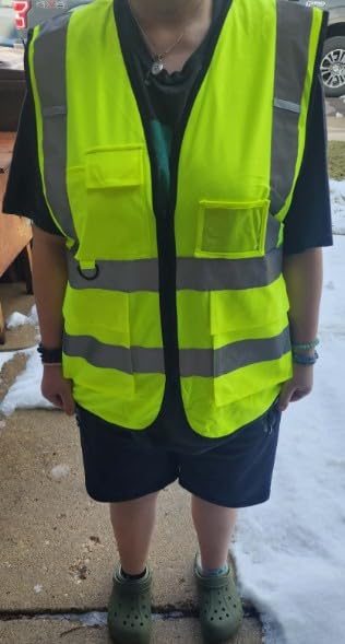 Cooling Safety Vest with 24pcs Gel Ice Packs - Cooling Vest for Men Women Ice Reflective Cool Vest for Hot Weather customer photo 2