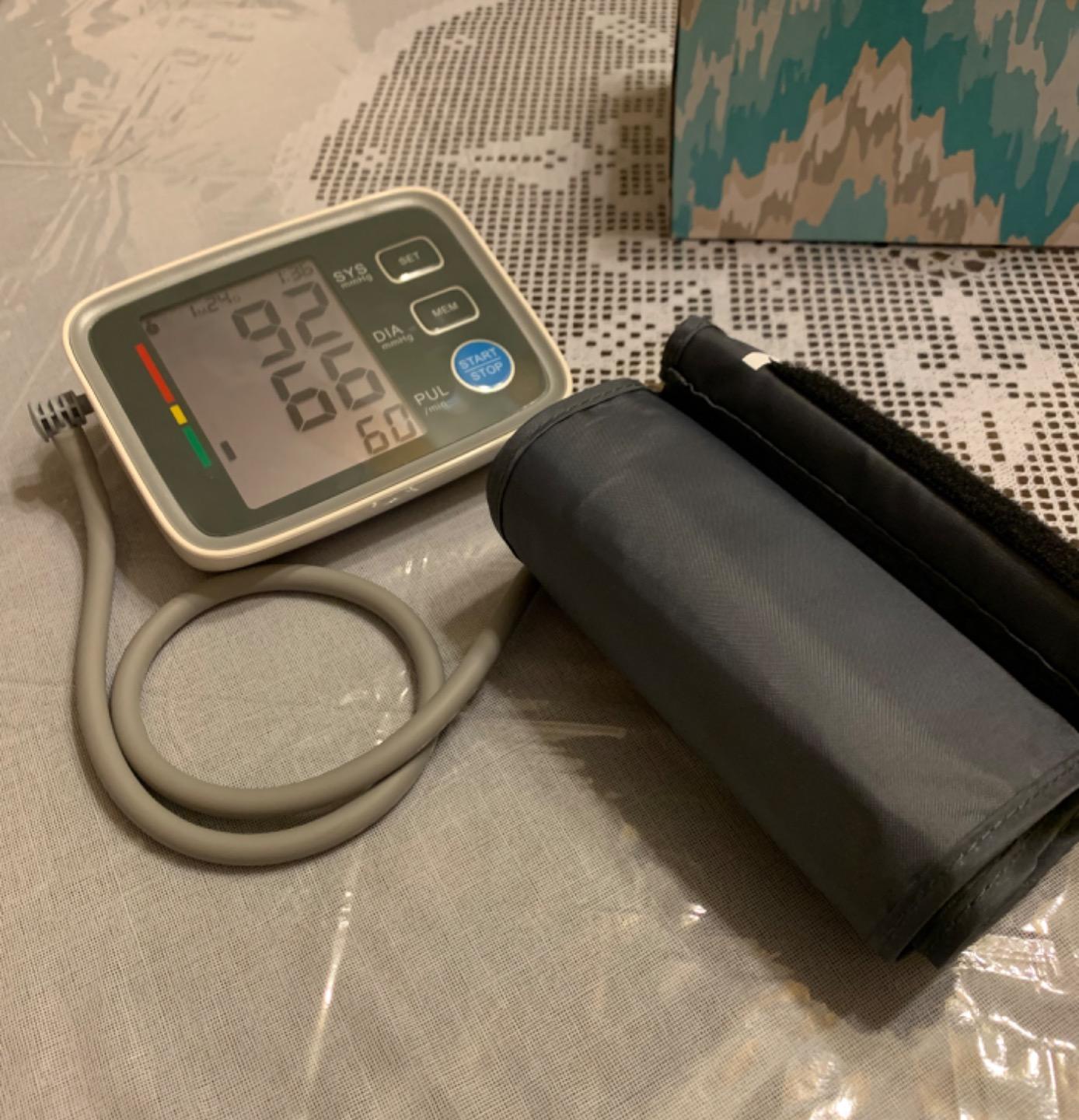Automatic Upper Arm Blood Pressure Monitor 2 Cuff Sizes | 9-17''Standard Cuff & 13-21''Extra Large BP Cuff, 2 Users 180 Memories, USB Cable & 4 AA Batteries, Accurate Readings customer photo 2