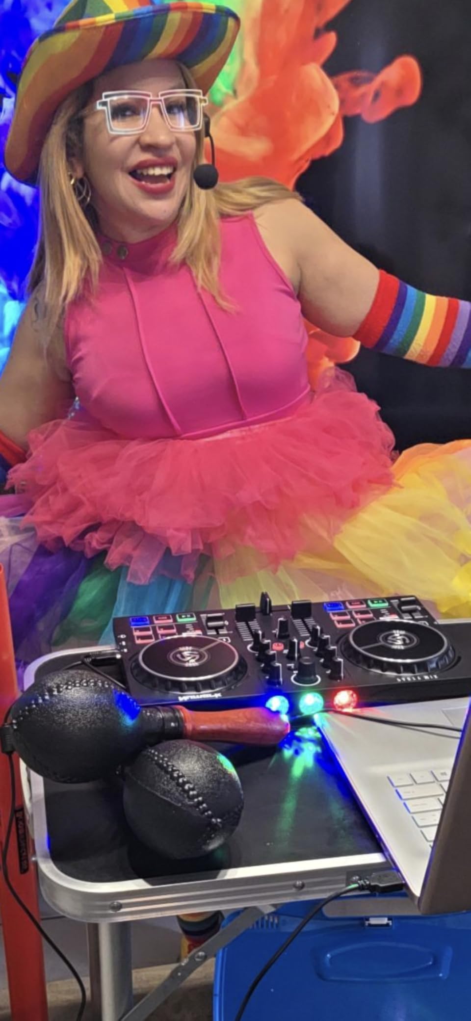Numark Party Mix II DJ Controller with Built-in Lights | 2-Decks, 2 Filter FX Knobs, DJ Mixer, Touch-Capacitive Wheels, Integrated Audio Interface, and Serato DJ Lite customer photo 2