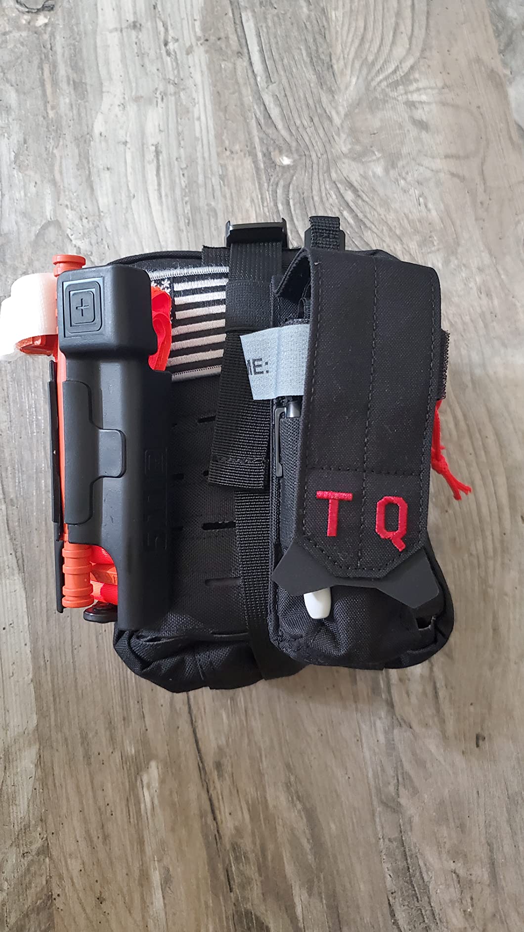 EVERLIT Advanced Trauma Kit, CAT GEN-7 Tourniquet, TCCC Compliant, Mil-Spec Nylon Laser Cut Pouch with 36