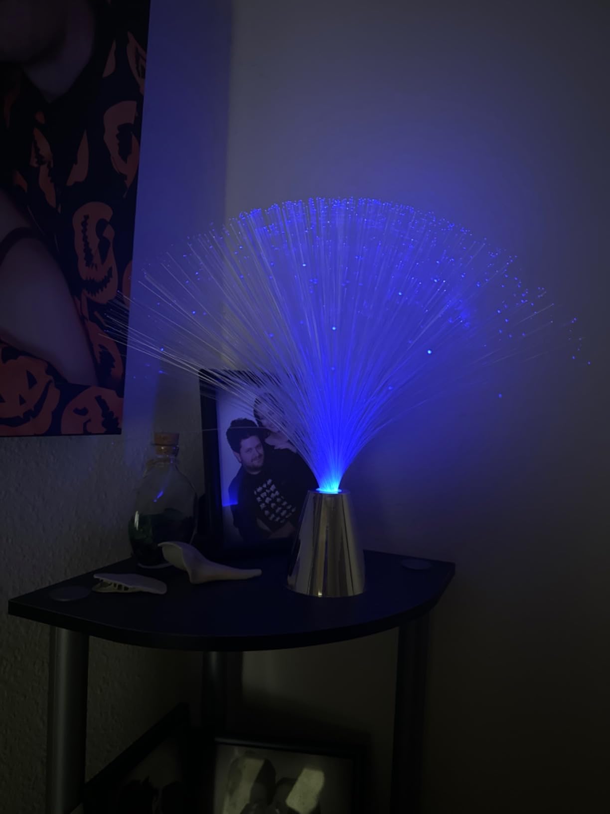 Sensory Fiber Optic Lamp - LED Color Changing with Cone Base - Fiber Optic Lights with Battery Powered - Calming Mood Night Light customer photo 2