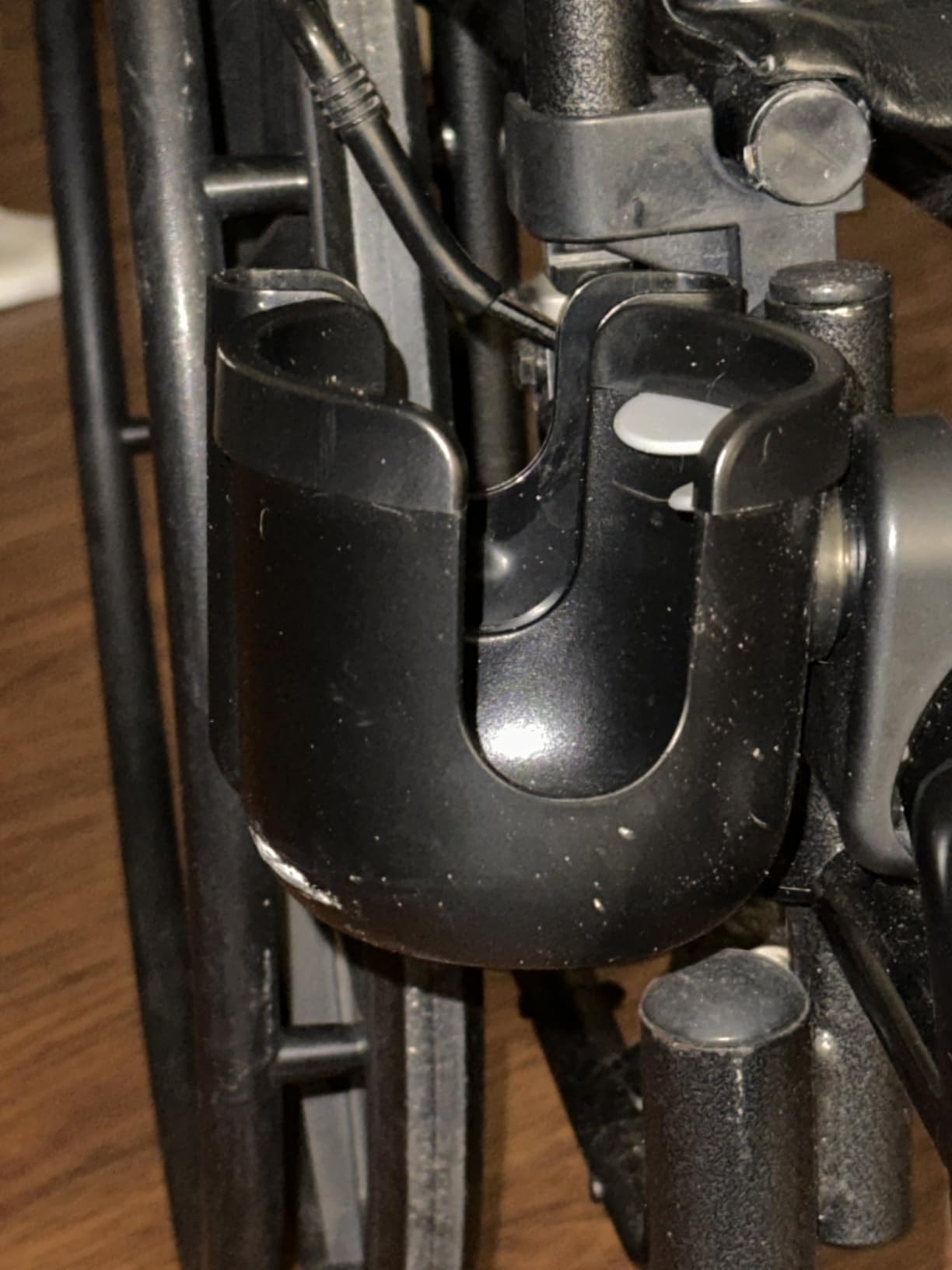 Cup Holder for Walker: Stroller Cup Holder Attachment with Phone Holder | Wheelchair & Stroller Accessories for Rollator, Bike, Scooter, Golf Cart customer photo 1