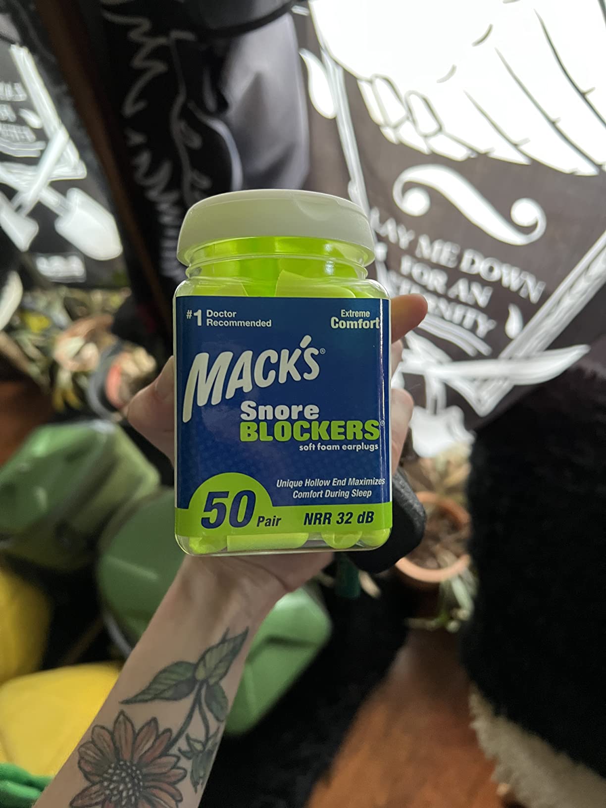 Mack's Snore Blockers Soft Foam Earplugs, 50 Pair - 32dB NRR, 37dB SNR | Ear Plugs for Sleeping, Snoring, Loud Noise and Travel customer photo 1