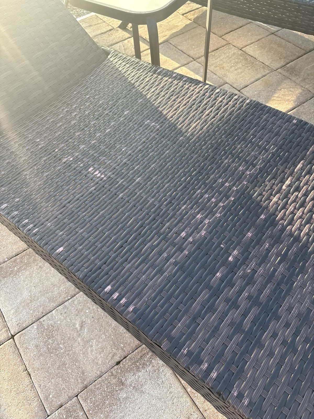 79'' Long Reclining Chaise Lounge Set (Set of 2), Outdoor Wicker Reclining Lounge Chair for Beach Pool Sunbathing customer photo 2