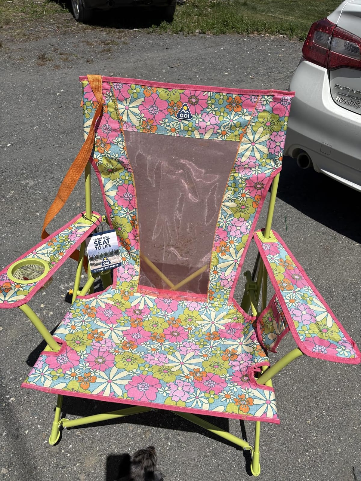 GCI Outdoor Comfort Pro Rocker Collapsible Rocking Chair & Outdoor Camping Chair, Indigo Blue customer photo 2