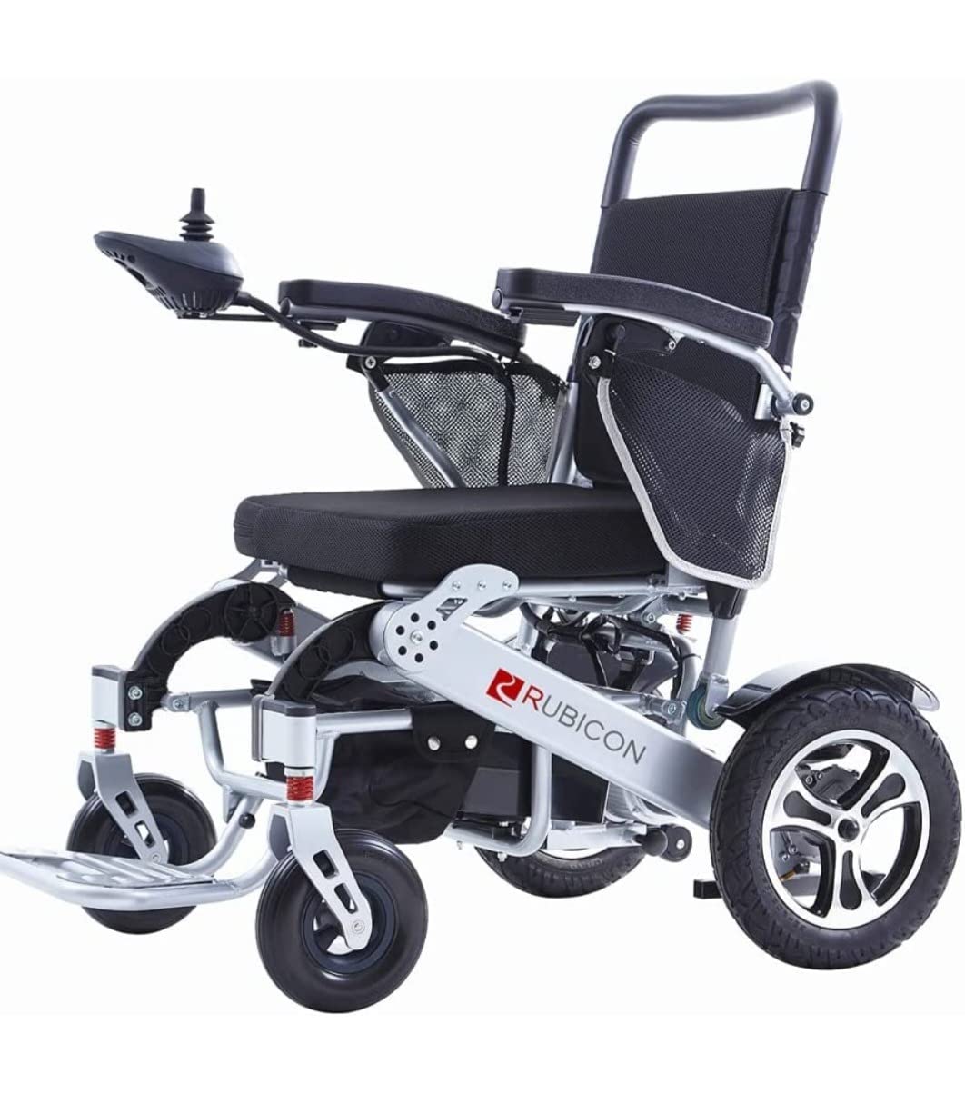Rubicon DX17 Automatic Foldable Electric Wheelchairs for Adults - Deluxe One Click Fold and Unfold - Super Horse Power (600W Motor Power) - Longest Range (up to 25miles with 2x12AH Dual Battery) customer photo 1
