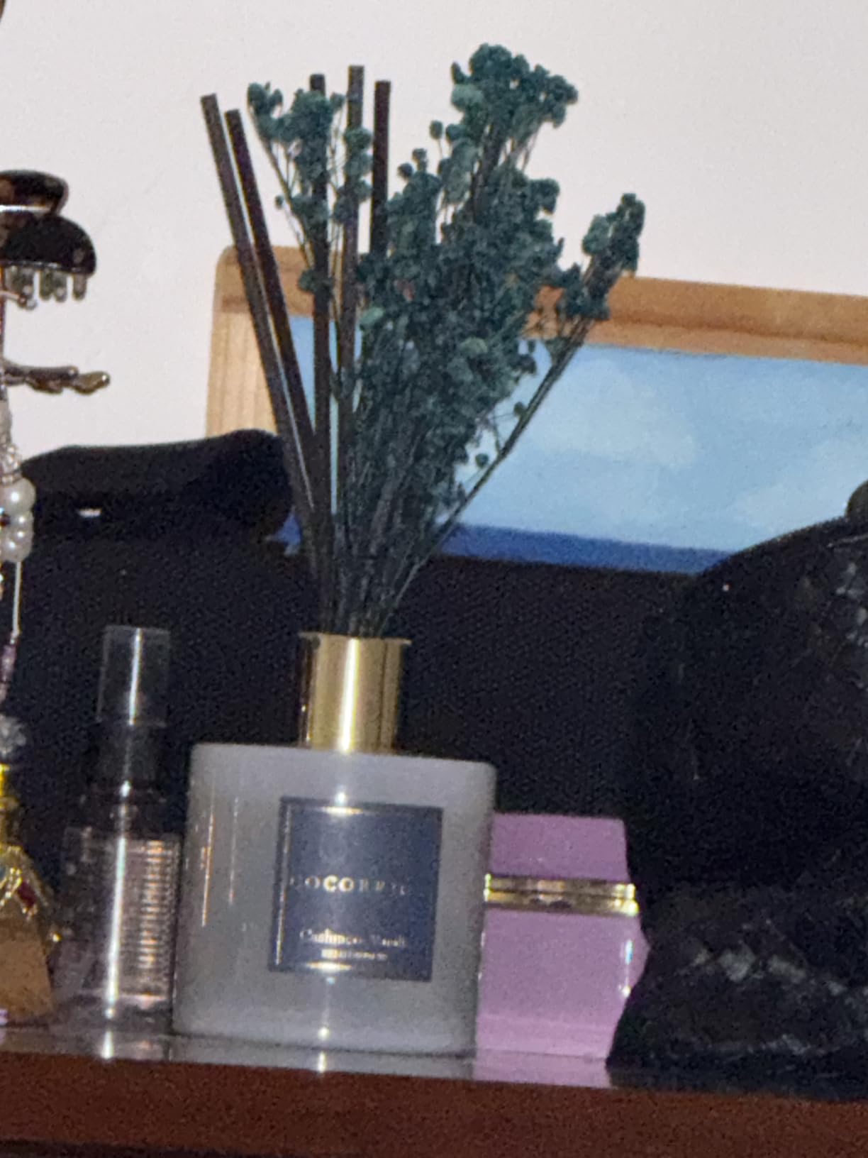 COCORRÍNA Reed Diffuser - Cashmere Vanilla 6.7 fl oz Reed Diffuser for Bedroom Bathroom Home Décor customer photo 1