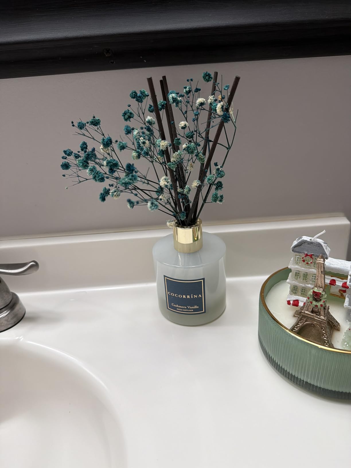 COCORRÍNA Reed Diffuser - Cashmere Vanilla 6.7 fl oz Reed Diffuser for Bedroom Bathroom Home Décor customer photo 2