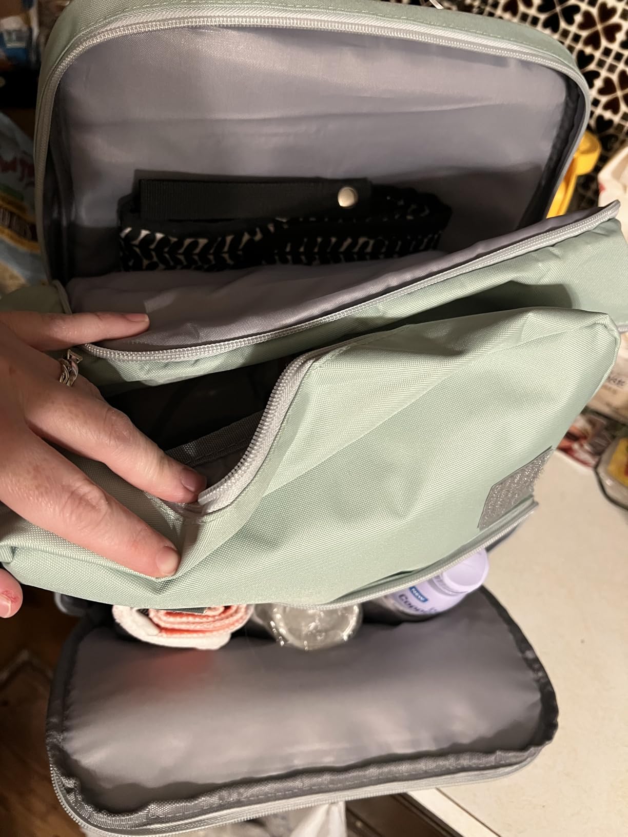 Pillani Baby Diaper Bag Backpack - Baby Bag for Girls & Boys, Large Waterproof Diaper Backpack - Baby Shower Gifts for Boys & Registry Must Haves - Travel Diaper Bags with Changing Pad - Newborn Stuff customer photo 2
