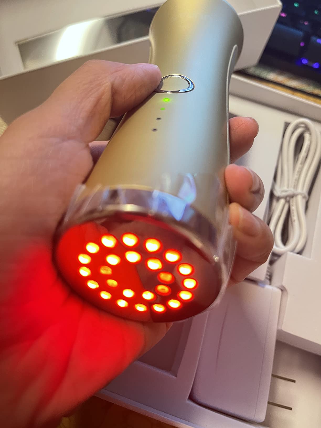 Red Light Therapy for Face - FDA Cleared - UUPAS LED Light Therapy | Facial Massager for Face - Skin Tightening Machine for Anti Aging, Wrinkle Removal, Face Lift customer photo 2