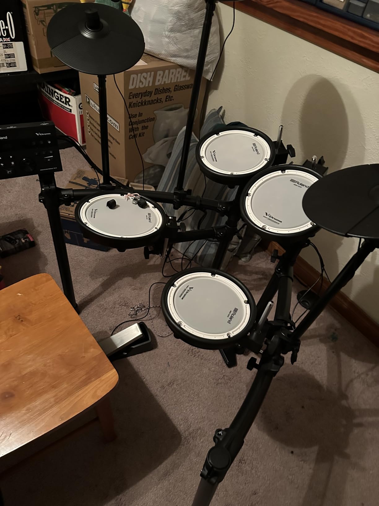 Roland TD-07DMK Electronic V-Drums Kit - Legendary Double-Ply All Mesh Head kit with superior expression and playability - Bluetooth Audio & MIDI - 40 FREE Melodics Lessons customer photo 2