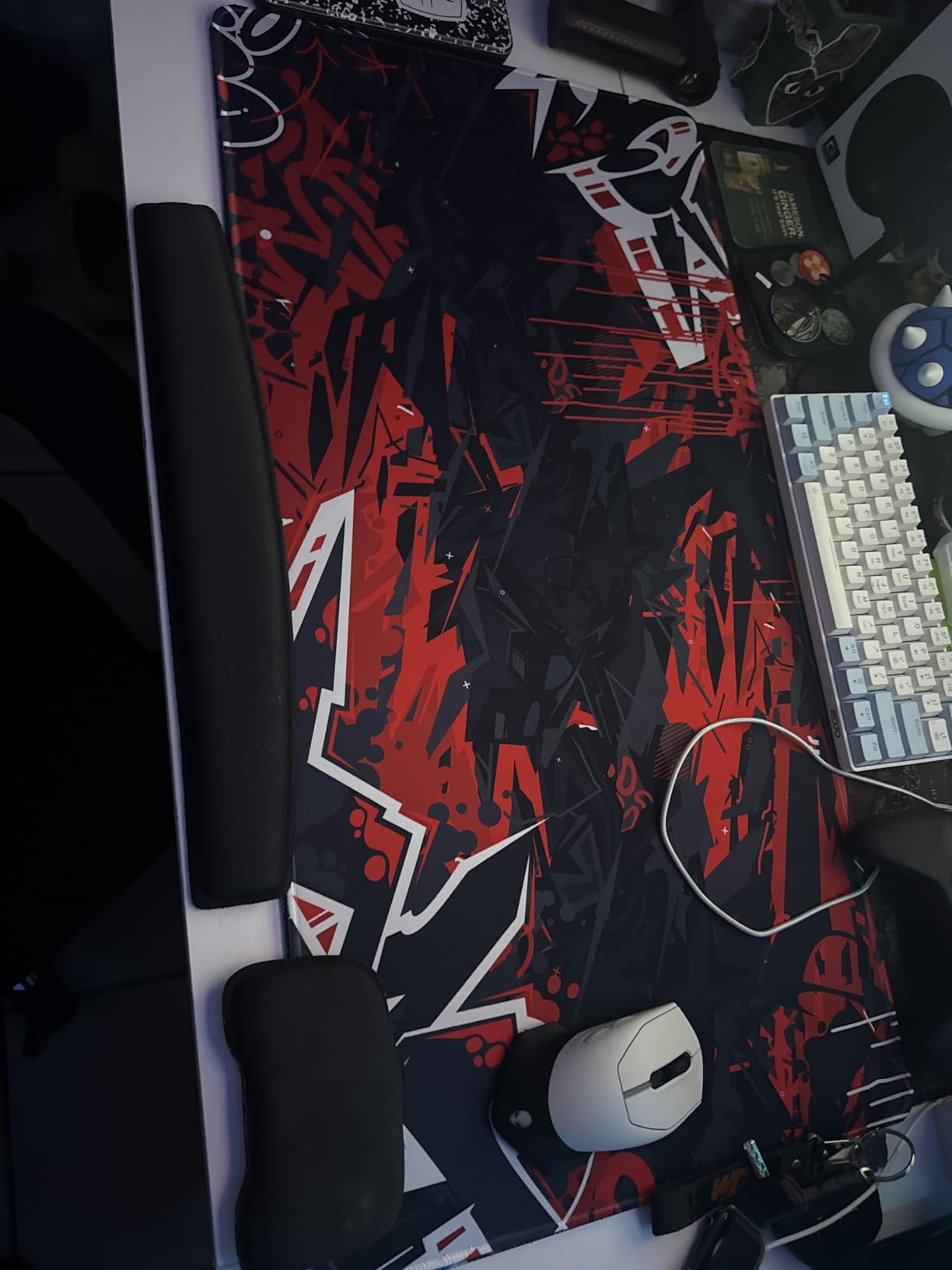 Canjoy Gaming Mouse Pad, 31.5x15.7in Large Mouse Pads for Desk Keyboard Pad | Desk Mat for Keyboard and Mouse Computer Big Full Size Desk Pad with Non-Slip Rubber Base and Stitched Edge for Home Office customer photo 2