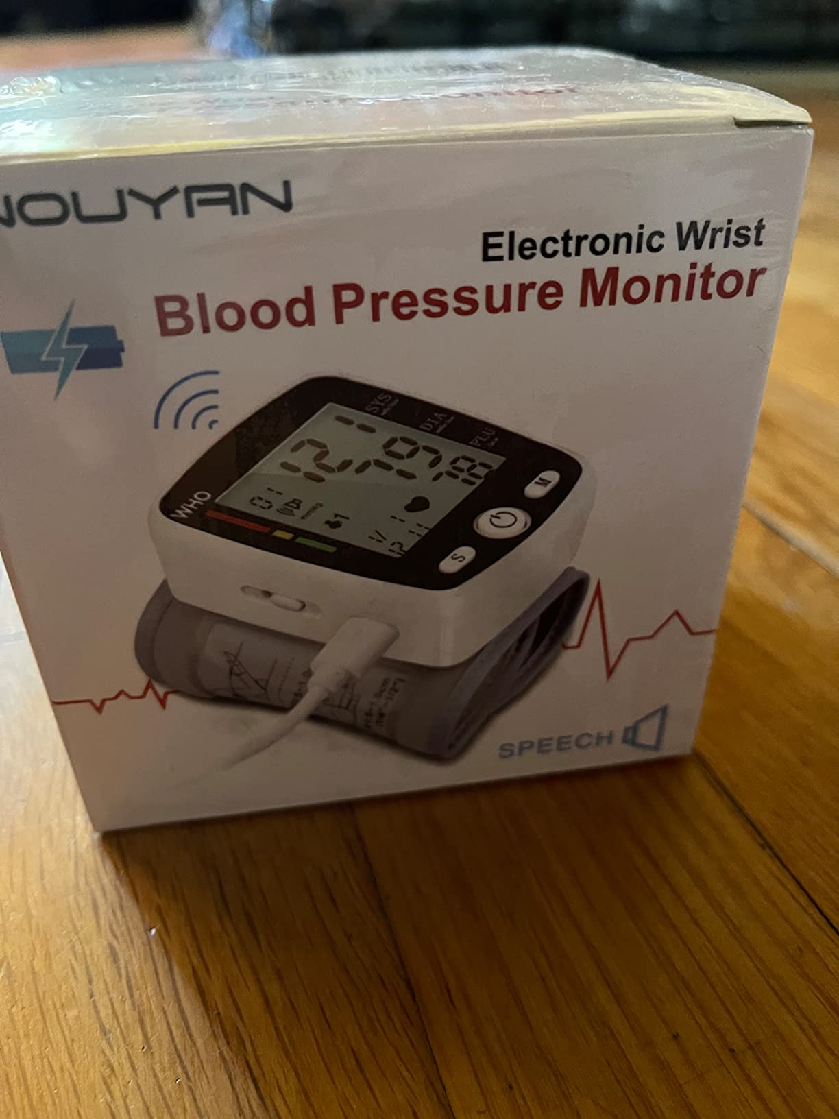FDA Cleared Blood Pressure Monitor Wrist BP Machine for Home Use | 5.3-7.7in Adjustable Wrist Cuff, Portable & Rechargeable, 2 Users *90 Memory, LCD Screen, Voice Prompt, Carrying Case, Black customer photo 2