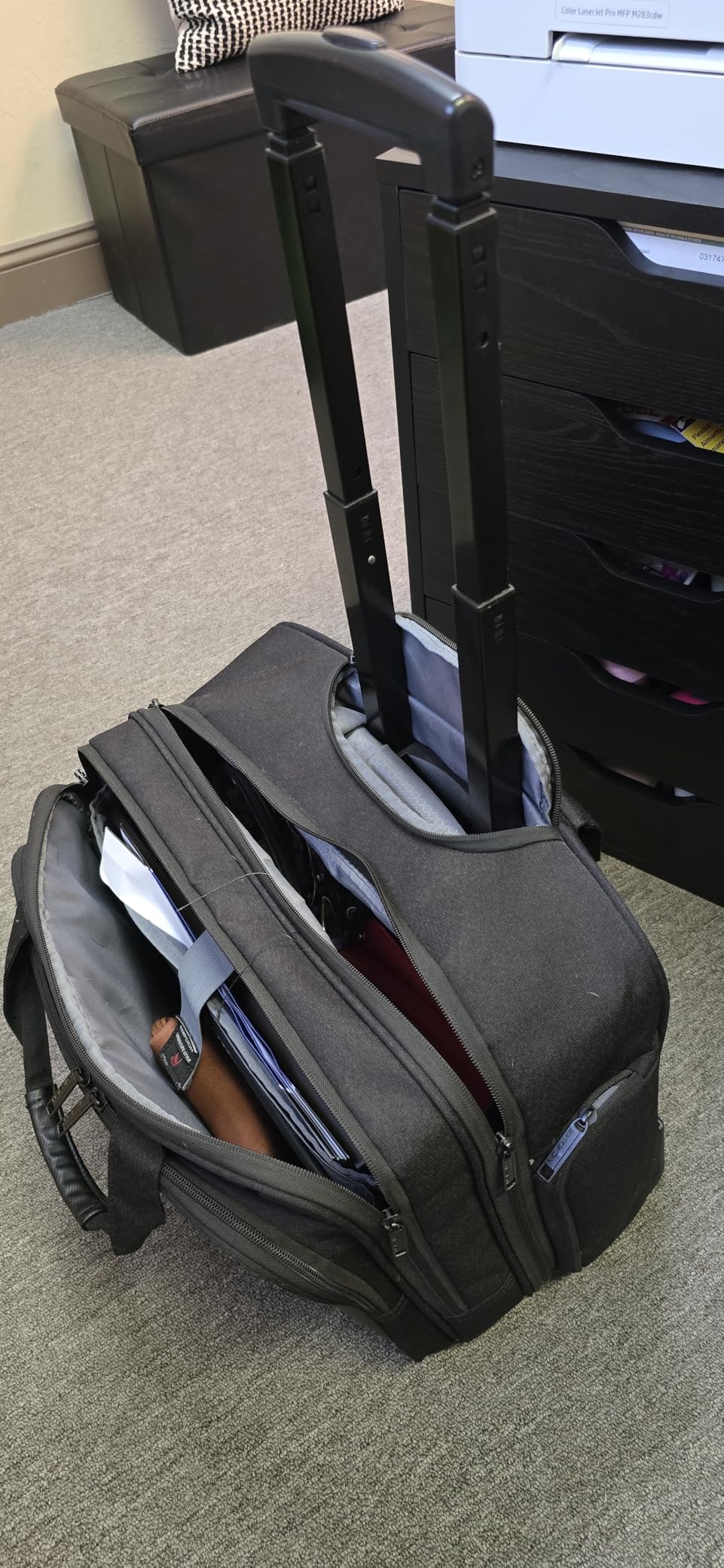 EMPSIGN 17.3 Inch Rolling Laptop Bag for Women/Men, Black | Waterproof Rolling Computer Bag, Carry-on Briefcase with Wheels customer photo 1