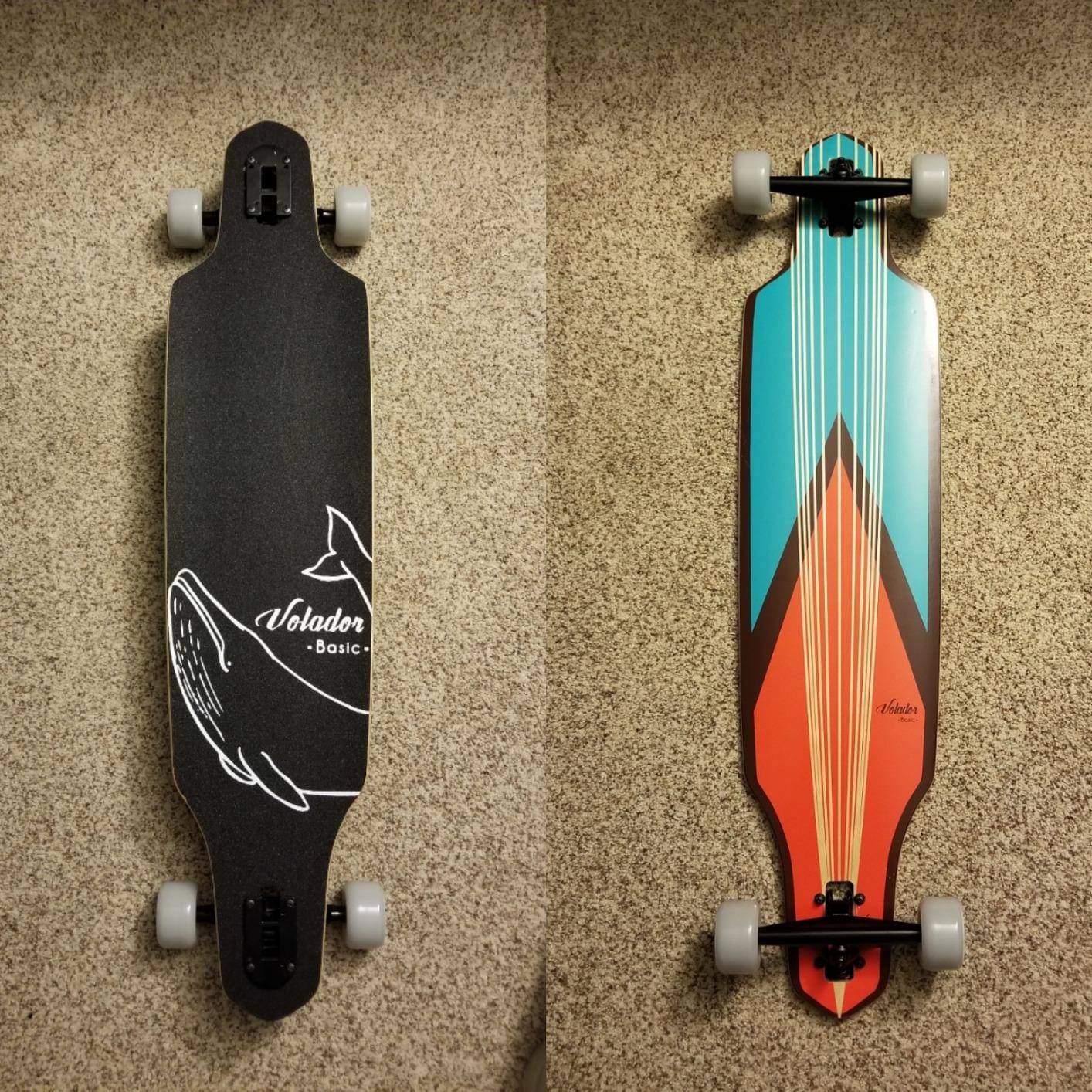 VOLADOR Urban Freeride Pro Longboard Cruiser 40inch | Canadian Maple Wood Deck & Forged Reverse Kingpin Truck | Drop Through Longboard Complete Setup for Urban Commuting customer photo 1