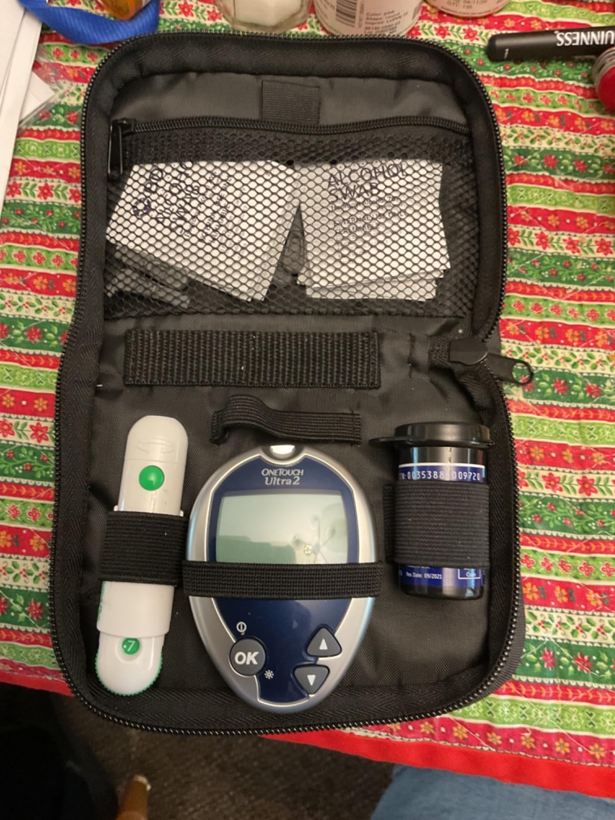 Diabetes Travel Case, Diabetic Organizer Carrying Case Kit, Glucose Monitor Case, Blood Glucose Meter Storage Bag, Diabetic Supplies Carrying Case, Diabetic Bags for Supplies customer photo 1
