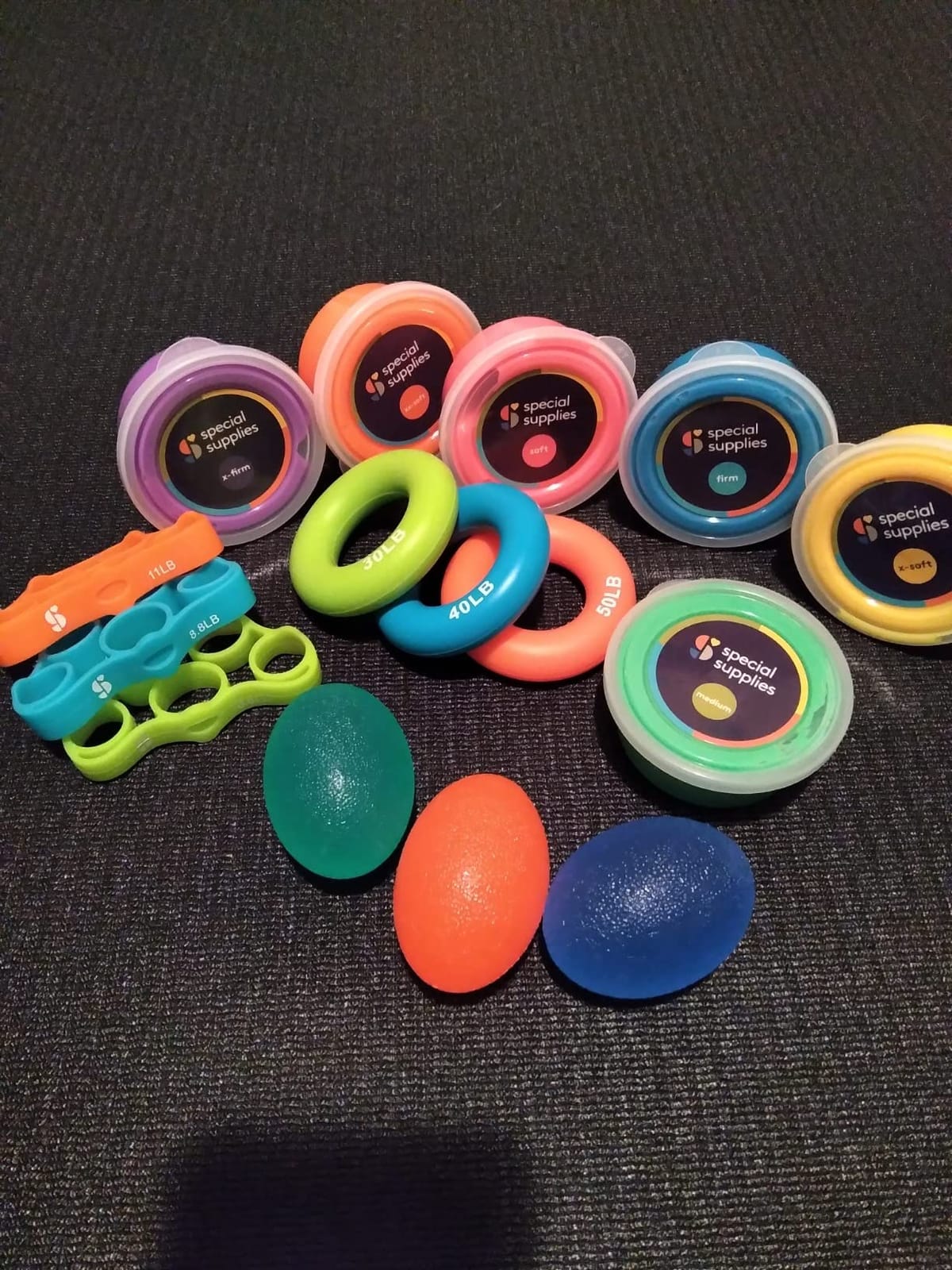 Special Supplies Physical Hand Therapy Putty Kit, Finger Exercisers, Hand Strengtheners, 15 Set Grip Strength, Dexterity, Mobility, Injury Stress Relief customer photo 2