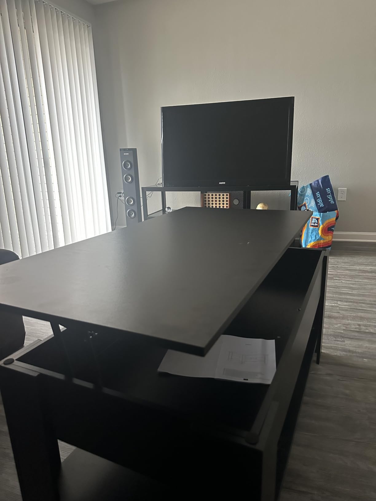 Yaheetech Black Lift Top Coffee Table with Storage for Living Room, 38.6