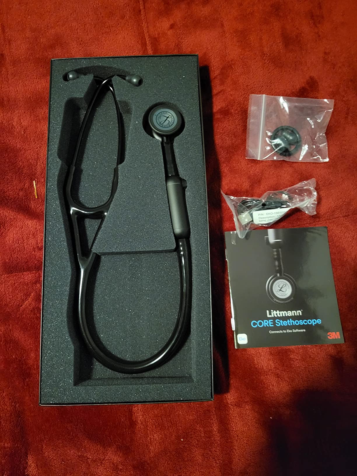 3M Littmann CORE Digital Stethoscope, Our Most Advanced Stethoscope Yet, Up To 40x Amplification, Active Noise Cancellation, In-App Sound Wave Visualization, High Polish Copper Chestpiece, 8870 customer photo 1