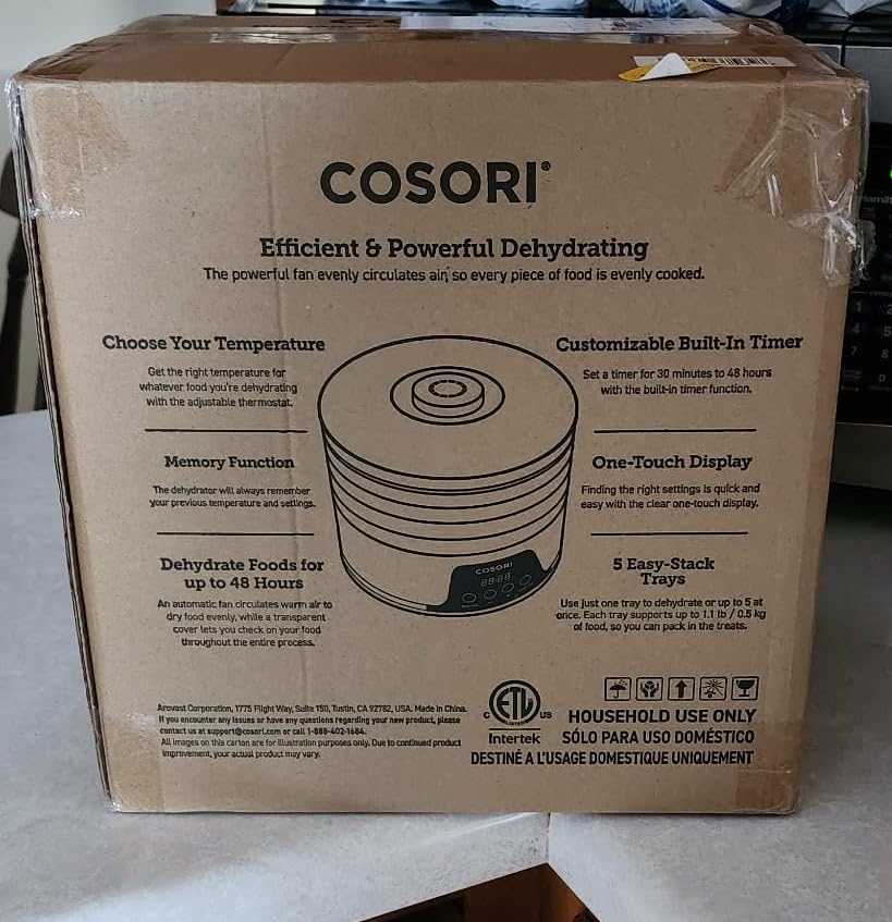Cosori Food Dehydrator, 5 BPA-Free Trays, 165°F Temperature Control, 350W customer photo 2