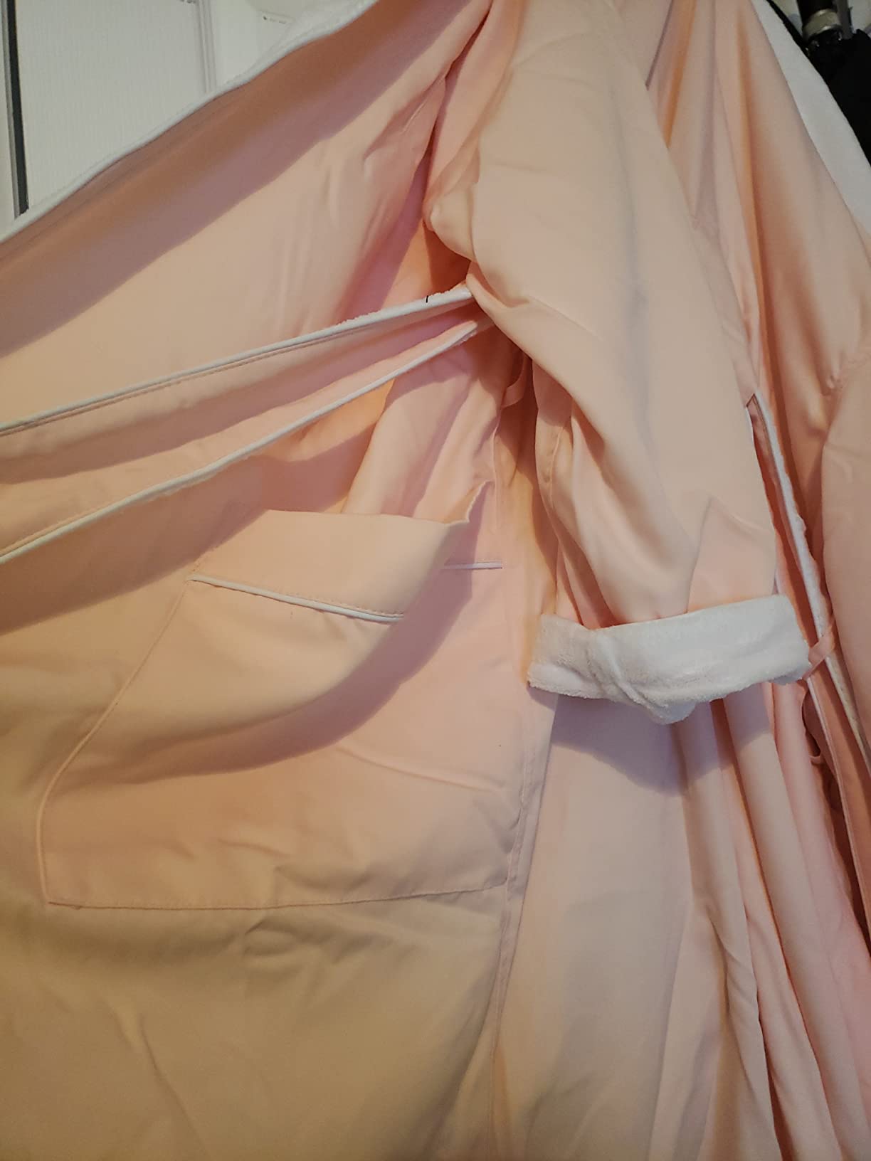 Plush Lined Microfiber Spa Robe - Unisex Luxury Hotel Bathrobe by Monarch/Cypress, Soft Shell with Polyester Lining, Resort-Grade Hotel & Spa Robe with Pocket customer photo 2