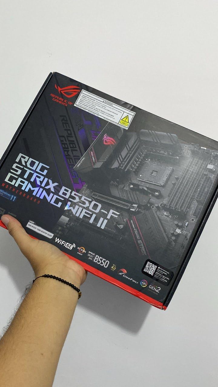 Asus ROG Strix B550-F Gaming WiFi II AMD AM4 (3rd Gen Ryzen) ATX Gaming Motherboard (PCIe 4.0, WiFi 6E, 2.5Gb LAN, BIOS Flashback, HDMI 2.1, Addressable Gen 2 RGB Header and Aura Sync) customer photo 1