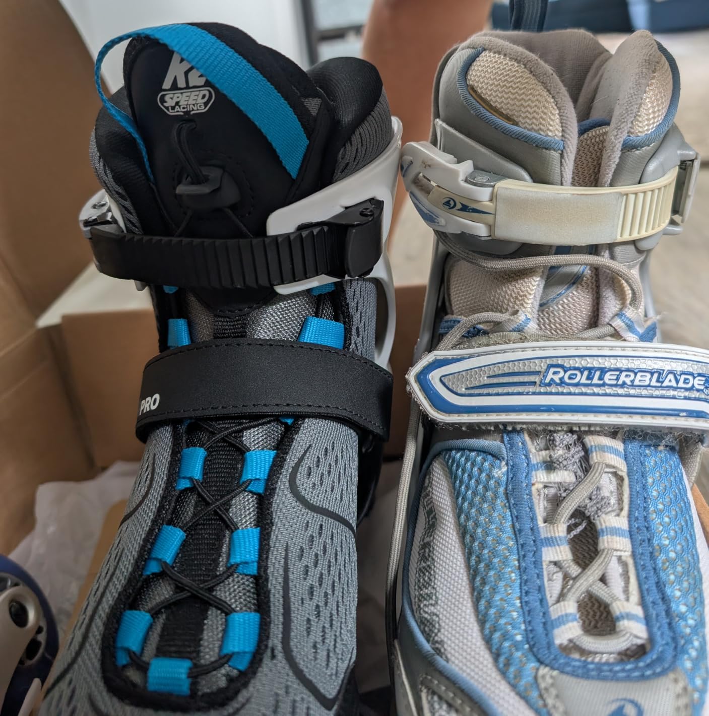 K2 Alexis 84 Pro Gray-Blue Womens Inline Skates customer photo 2