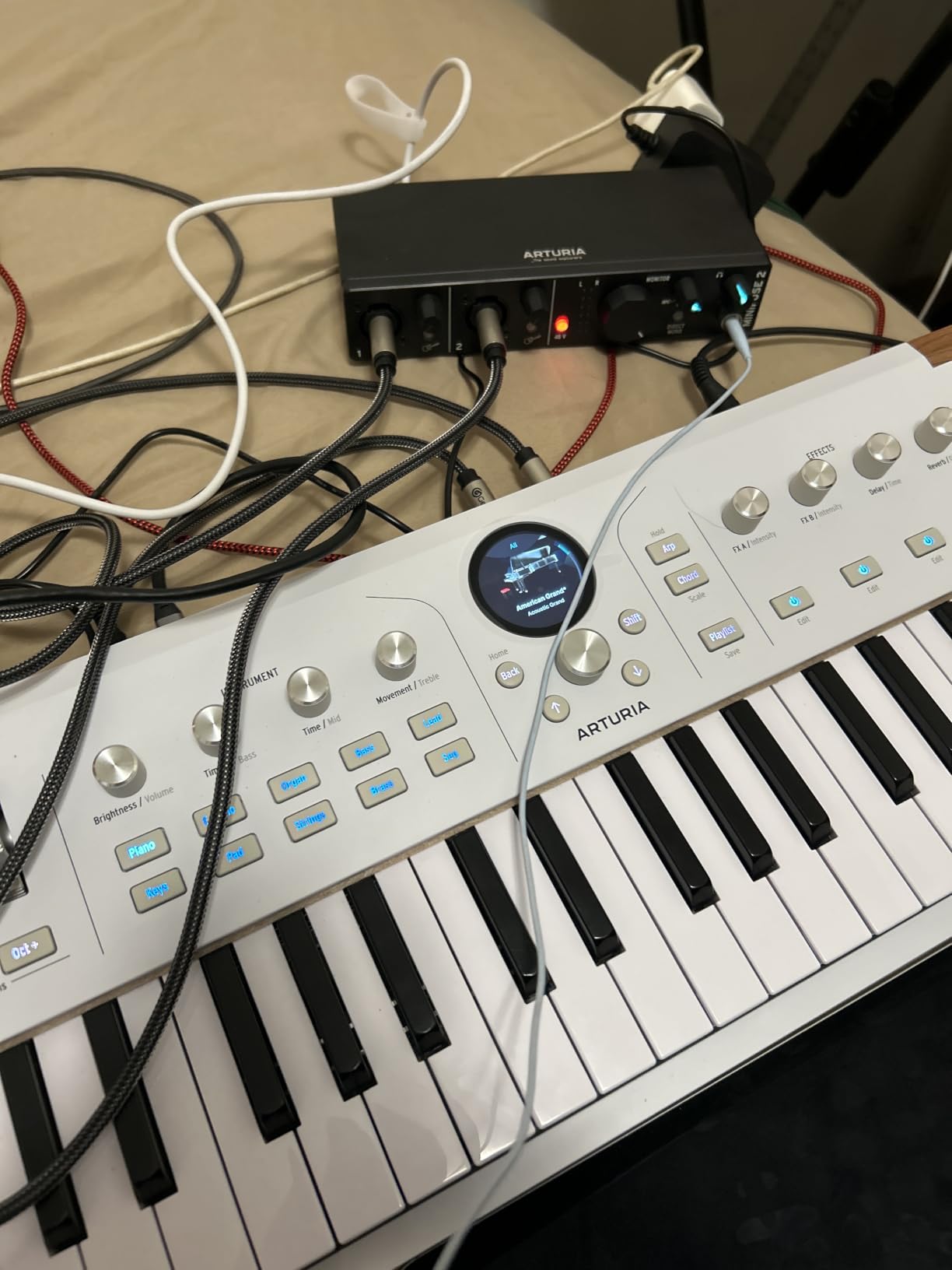 Arturia MiniFuse USB Audio & MIDI Interface, MiniFuse 2 | Record voice guitar and synths, best-in-class sound specs, pair with any microphone, Ableton Live Lite, 5-year warranty customer photo 1