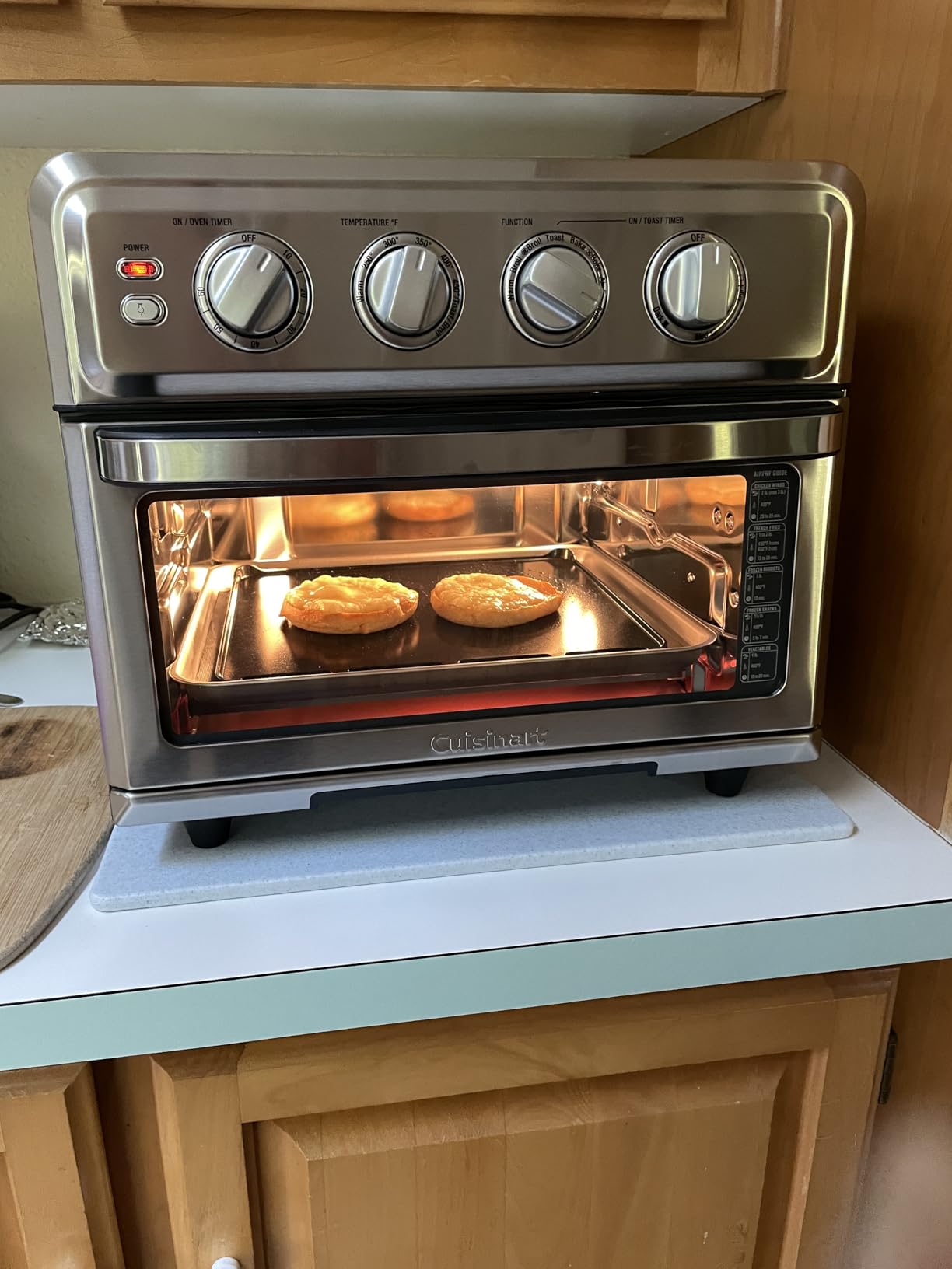 Cuisinart Air Fryer Toaster Oven, 1800W, 8-in-1 with Air Fry, Convection, Broil & Warm, 0.6 Cubic Feet, 60-Minute Timer, TOA-70NAS, Stainless Steel customer photo 2