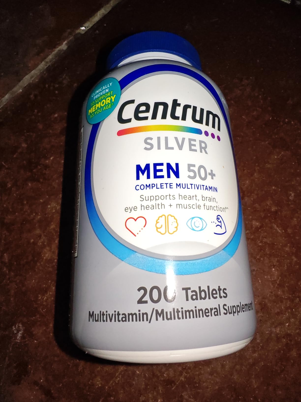 Centrum Silver Men's 50+ Multivitamin with Vitamin D3, B-Vitamins, Zinc for Memory and Cognition - 200 Tablets customer photo 2