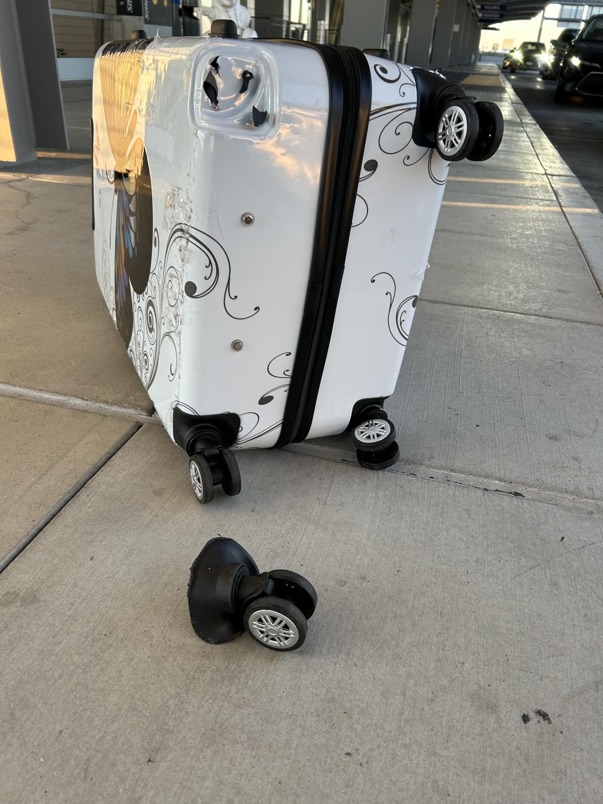 ENDURANCE Luggage with Spinner Wheels | Durable Lightweight Hardside Suitcase, Spacious Travel Bag with Handle and Trolley | 28-Inch Large Checked Luggage | Teal customer photo 2