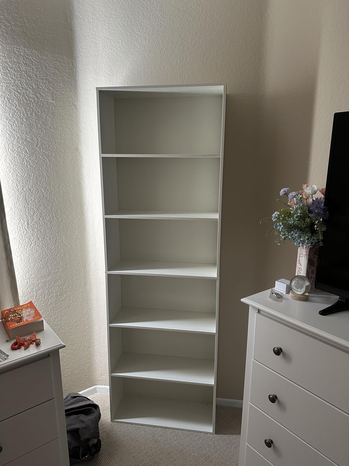 IRONCK Bookshelves and Bookcases Floor Standing 6 Tiers Display Storage Shelves 70 in Tall Bookcase customer photo 1
