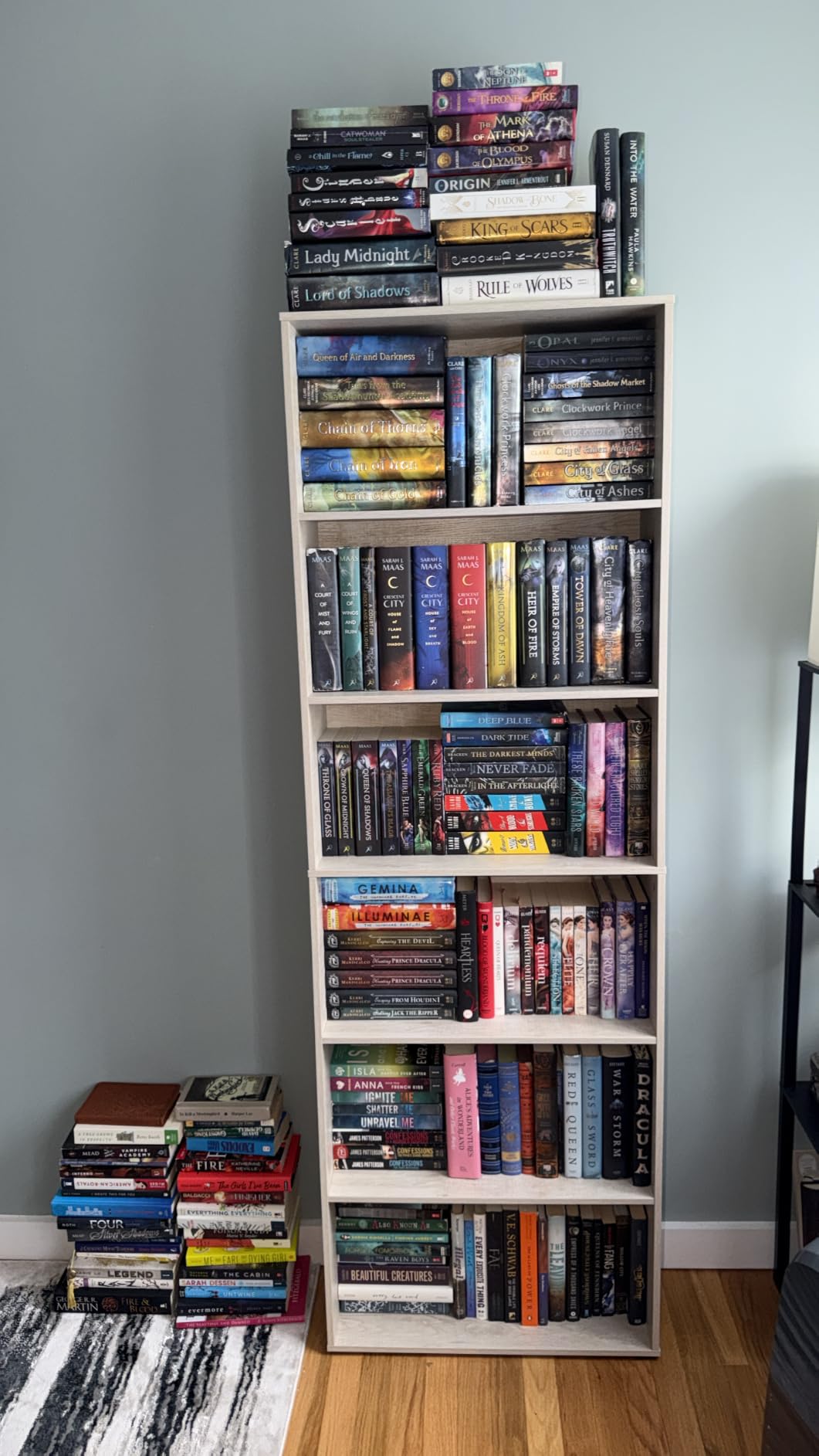 IRONCK Bookshelves and Bookcases Floor Standing 6 Tiers Display Storage Shelves 70 in Tall Bookcase customer photo 2