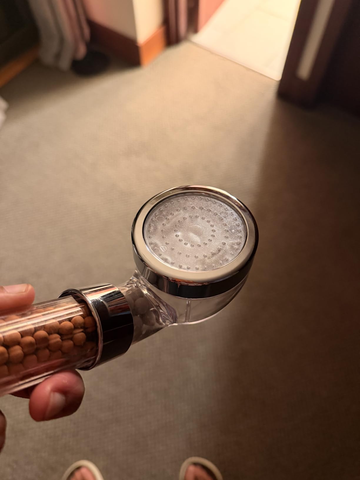 FASTRAS LED Shower Head with Handheld, High Pressure Shower Head with Hose, 3 Water Temperature-Controlled customer photo 1