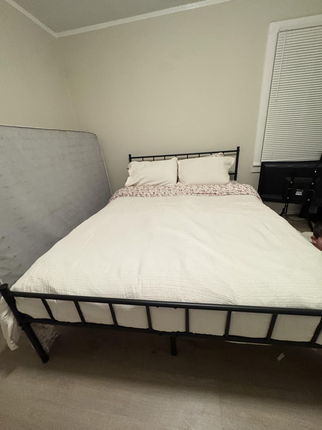 NapQueen 8 Inch Twin-XL Size Mattress, Bamboo Charcoal Memory Foam Mattress, Bed in a Box, White customer photo 1