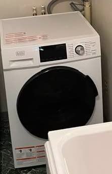 BLACK+DECKER Washer and Dryer Combo, 2.7 Cu. Ft. Capacity, BCW27MW, White | 2.7 Cu. Ft. All In One Washer and Dryer with LED Display & 16 Cycles, Washes up to 25.6 lbs., Dries up to 13.2 lbs. customer photo 2
