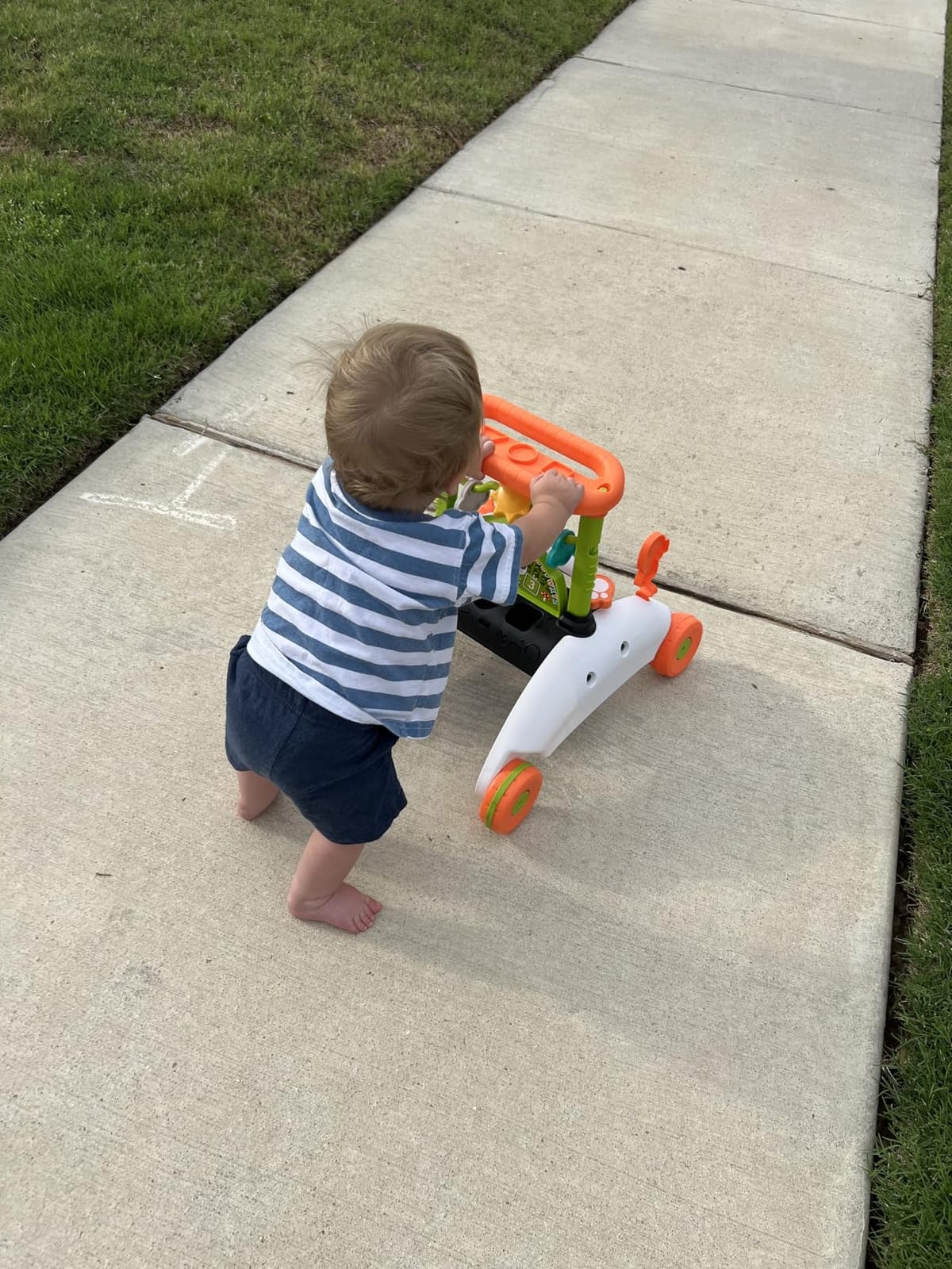 Fisher-Price 2-Sided Steady Speed Panda Walker Musical Push Toy | Smart Stages Learning Content, 10+ Activities, 3 Shape Blocks, Baby & Toddler Ages 6+ Months (Amazon Exclusive) customer photo 2