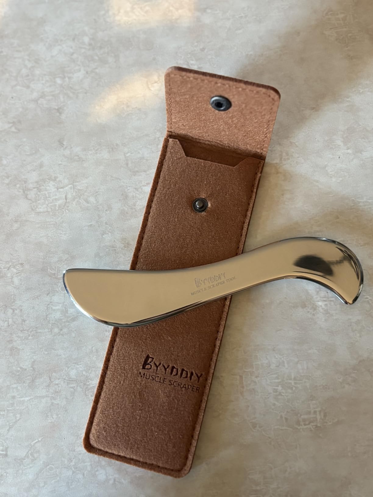 Non-Magnetic 304 Stainless Steel Gua Sha Muscle Scraper Tool for Scar Tissue,Muscle Scraping Tool for Massage Scraper,IASTM Tools for Physical Therapy, Soft Tissue Massage customer photo 1