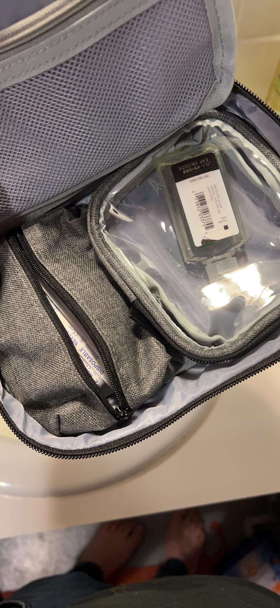 CURMIO Diabetic Supplies Travel Case with 2 Detachable Pouches, Purple - Insulin Pen Cooler Case for Glucose Monitor, Insulin Syringes customer photo 2