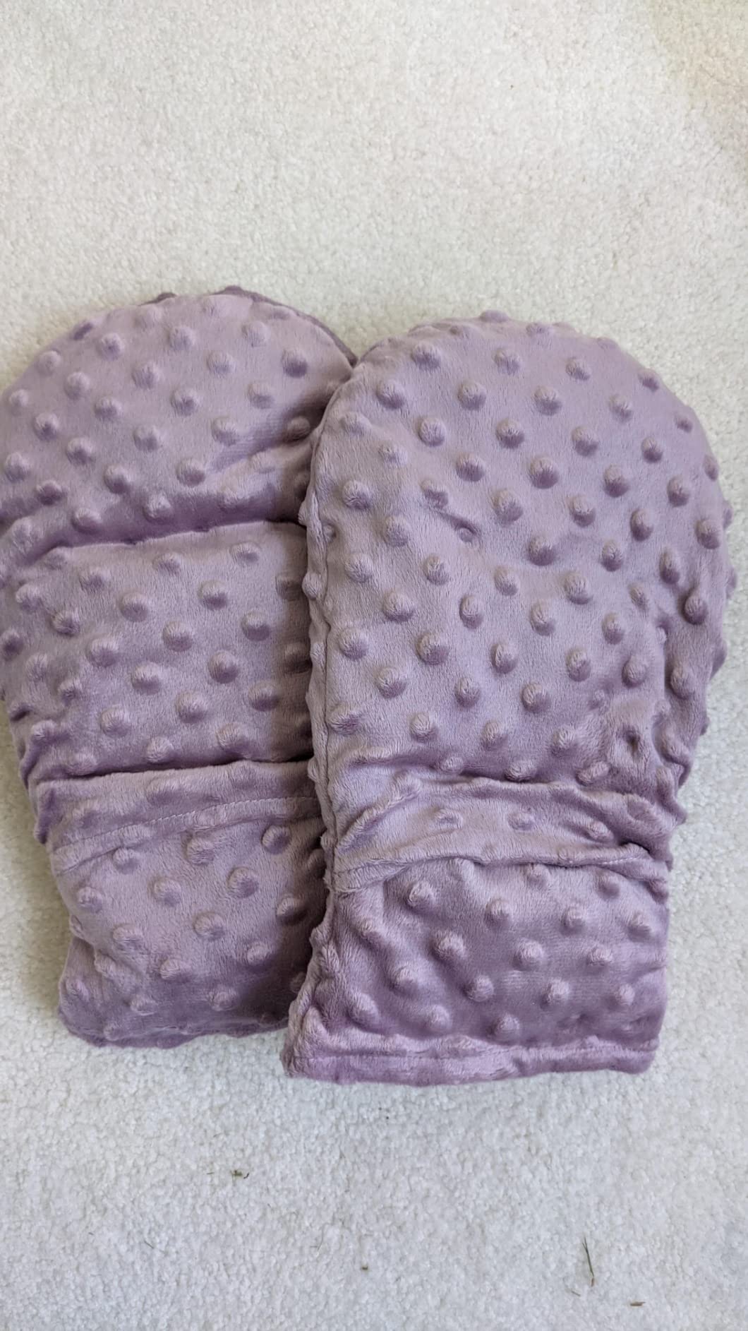 Microwavable Therapy Mittens with Arthritis Compression Gloves, Moist Heat Therapy Relief for Hands and Fingers of Stiff Joints, Trigger Finger, Inflammation, Raynaud's, Carpal Tunnel (Lavender) customer photo 2