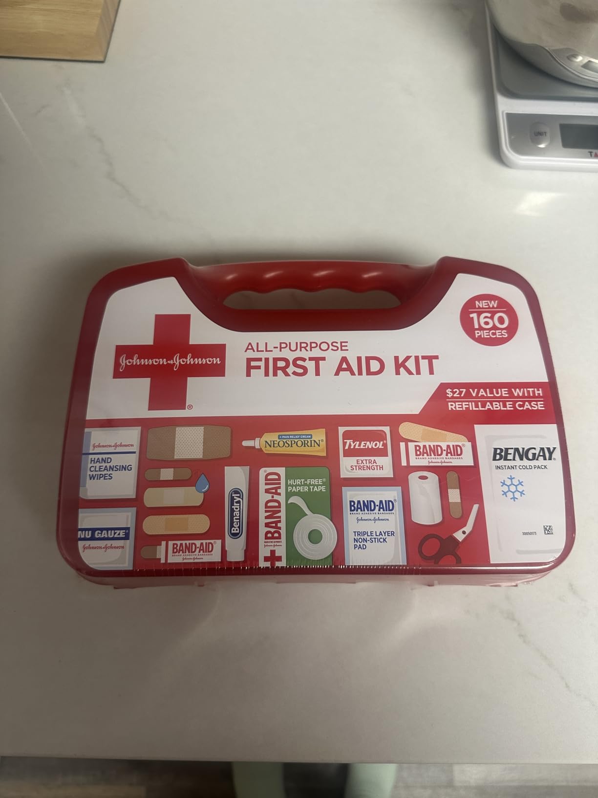 BAND-AID Brand All-Purpose Portable Compact First Aid Kit, 160 Piece | Emergency Wound Care Essentials with Adhesive Bandages, Gauze & Pain Relief for Home, Car, Dorm, Camping, Cruise & Travel customer photo 1