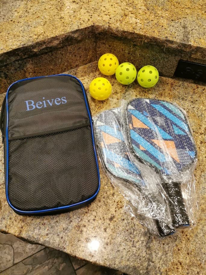 Pickleball Paddles, USAPA Fiberglass Pickleball Paddles Set of 4, Pickleball Set with 4 Pickleball Rackets, Including 4 Pickleballs & 1 Carry Bag, Pickle Ball Paddles Set for Men, Women customer photo 2