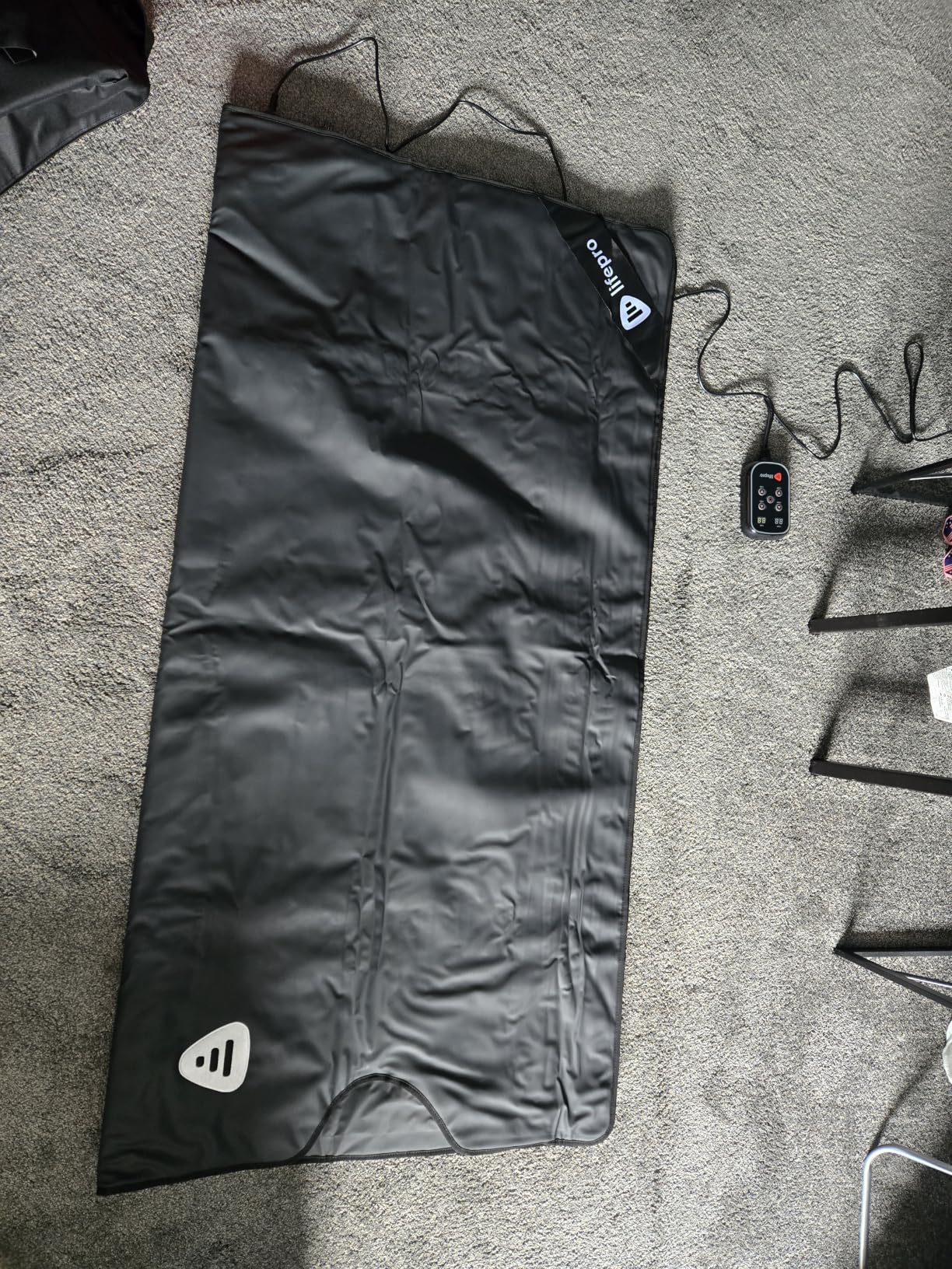 Lifepro RejuvaWrap Infrared Sauna Blanket with Low EMF and 9 Temp Levels | Features carbon fiber heating with detox wraps, waterproof interior, and storage carry bag for home wellness customer photo 1