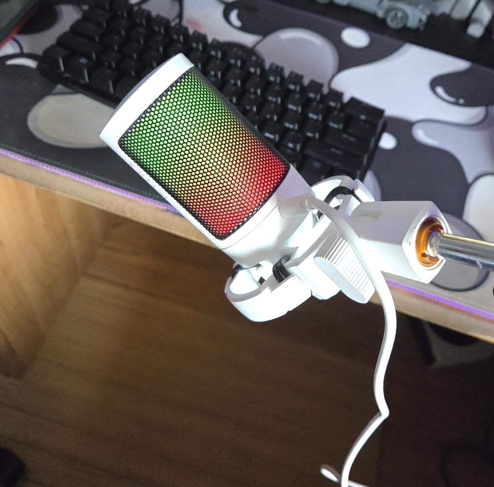 FIFINE AmpliGame A6T USB Gaming Microphone Kit, Condenser Mic for Streaming | Mute Button, RGB Indicator, Boom Arm, Gain Control, Pop Filter, Shock Mount, for PC PS4/5 Discord Twitch Podcasts YouTube customer photo 2
