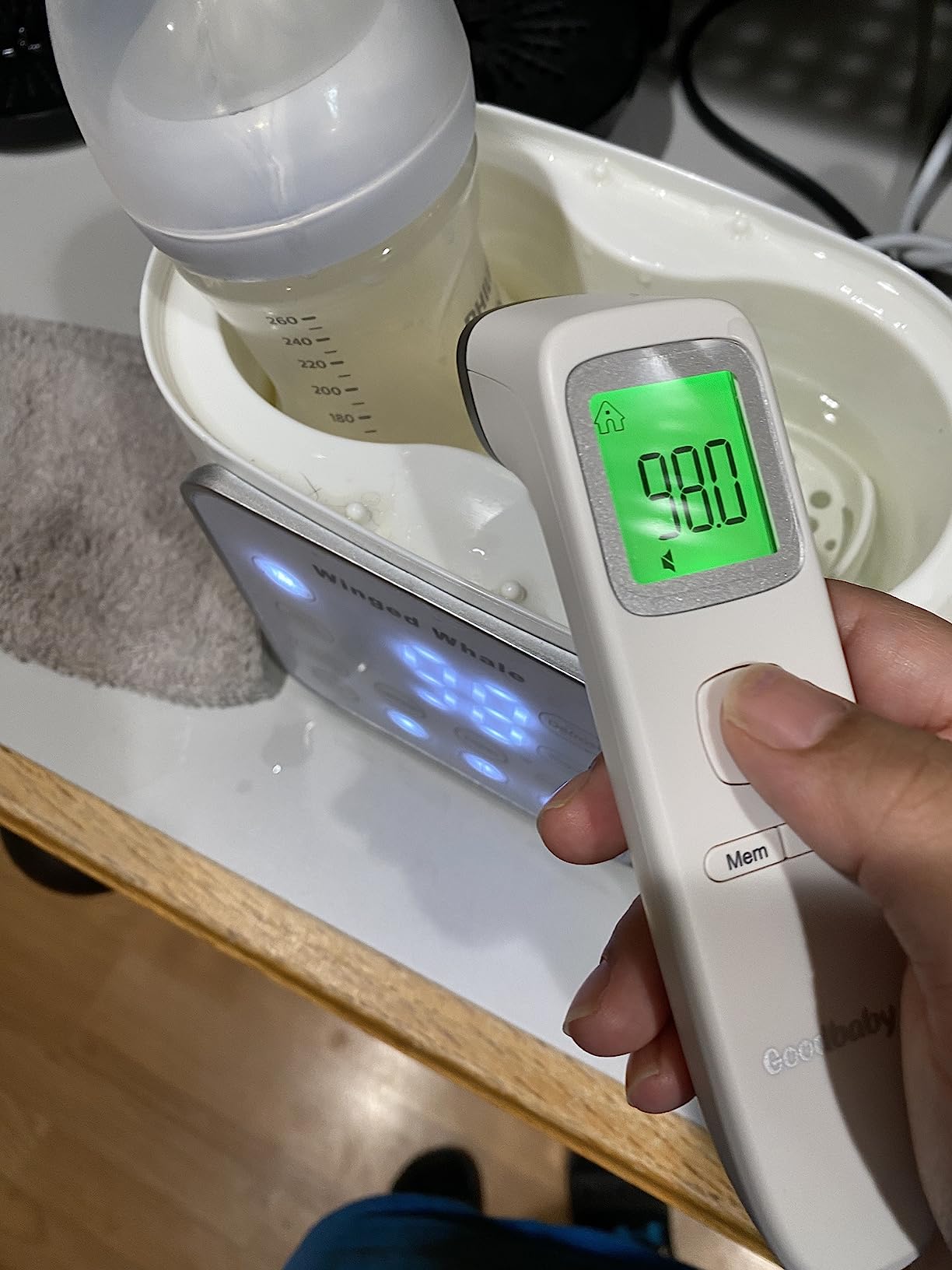 Baby Bottle Warmer 9-in-1 Multifunction Breast Milk Warmer, Fast Baby Food Heater and Defrost Warmer with Timer for Twins, LCD Display Accurate Temperature Adjustment, 24H Constant Mode customer photo 2