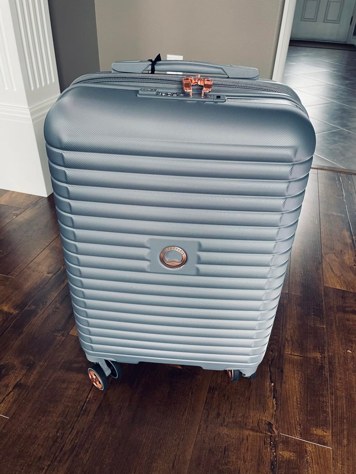 DELSEY PARIS Cruise 3.0, 24 Inch Checked-Medium Luggage, Graphite customer photo 2