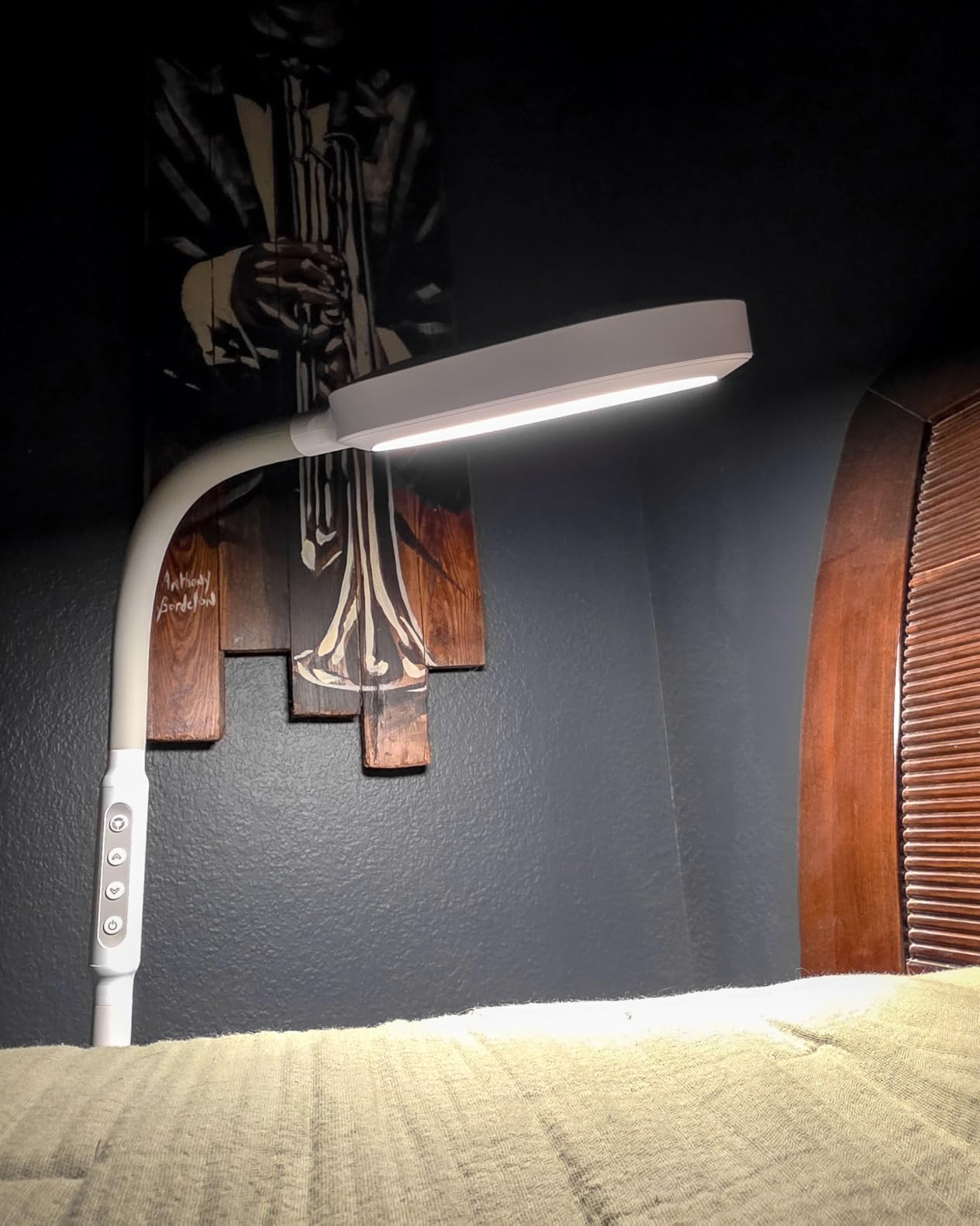 Verilux HappyLight Duo - 2-in-1 Light Therapy & Task Floor Lamp - UV-Free Full Spectrum LED, 10,000 LUX, Adjustable Brightness and Color, Flexible Gooseneck, and Adjustable Height customer photo 1